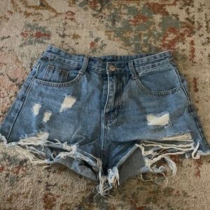 Denim shorts